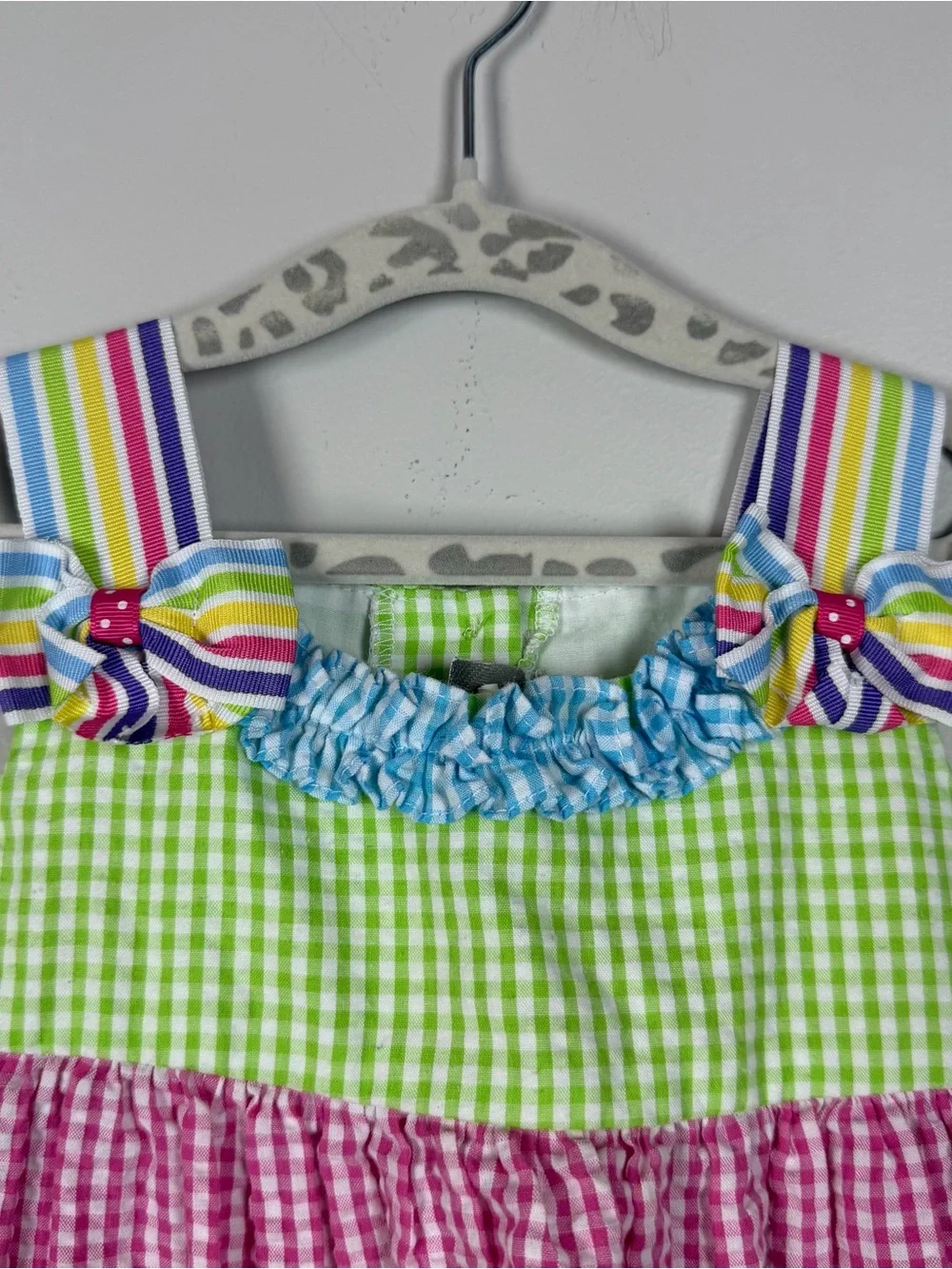 Emily Rose Girl’s Tank Beach Appliqué Color Block Tropical Casual Dress Size 2T